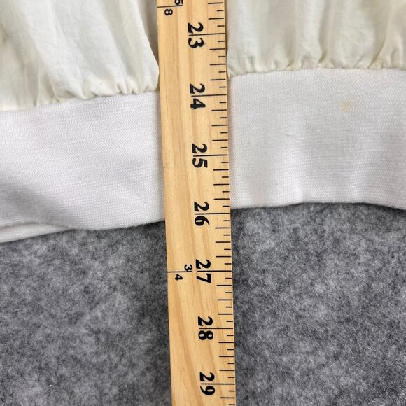 Vintage Mens L  PCC Embroidered White Pullover Windbreaker V-Neck Sweatshirt - Picture 8 of 12